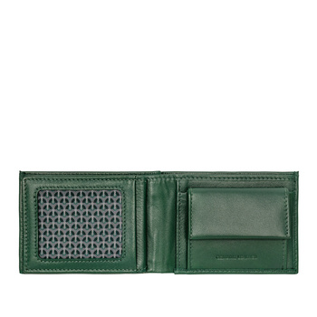 Minimalistyczny portfel Męskie Nuvola Pelle z miękkiej skóry z kieszenią na monety, składanym okienkiem na gotówkę