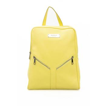 Oryginalny plecak marki Baldinini Trend model RM 1588_LUCCA kolor Zółty. Torebki damski. Sezon: Wiosna/Lato