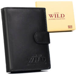 Skórzany męski portfel Wild N4L-P-SCR