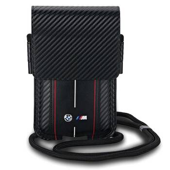 Torebka BMW BMPSP15XMSCAKR Wallet Bag czarny/black Carbon Red Stripes