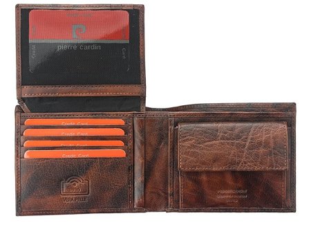 Skórzany męski portfel Pierre Cardin FOSSIL TILAK12 8806 RFID